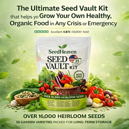 SeedHeaven Vegetable Seed Vault (35 Pack)